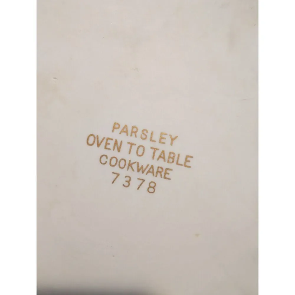 Vintage Andrea by Sadek Parsley Oven To Table Cookware